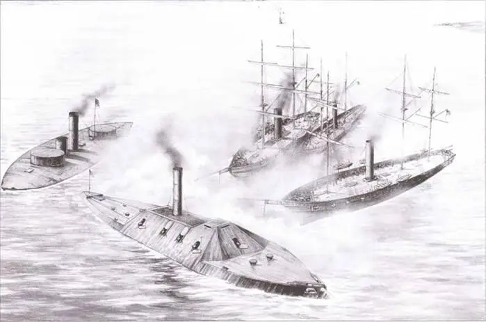 Броненосец Теннеси битва при Мобил Бэй 1864 г Экспедицию юнионистов в - фото 50