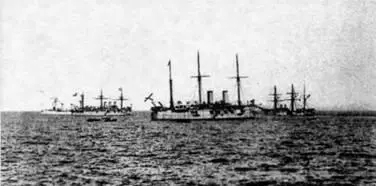 Владимир Мономах в Чифу в Апреле 1895 г два фото вверху и во время - фото 15