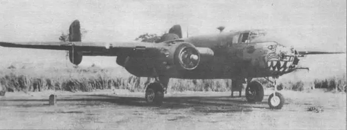 B25G из 823rd BS 38th BG На носах самолетов эскадрильи изображались желтые - фото 67