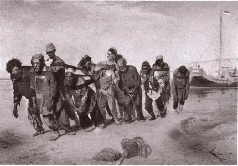 Бурлаки на Волге Картина Репина 18701873 гг Августин Бетанкур - фото 46