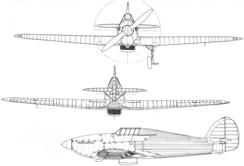 Hawker Hurricane K5083 с измененной кабиной Hawker Hurricane K5083 с - фото 107
