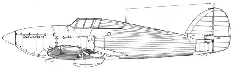 Hawker Hurricane K5083 с радиоостанцией и новым обтекателем радиатора Hawker - фото 109