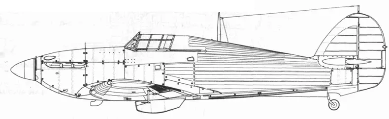 Hawker Hurricane Mk I с новым коком Hawker Hurricane Mk I ночной истребитель - фото 127