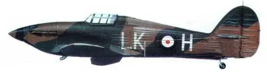 Харрикейн Mk I L2047 из 87й эскадрильи Франция май 1941 года Желтая - фото 160