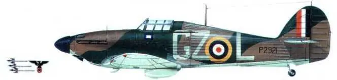 Хоукер Харрикейн Mk I Р2129 из 32й эскадрильи БиггинХилл июнь 1940 года - фото 168