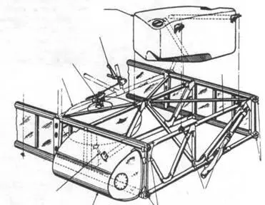Схема конструкции центроплана и расположения на нем маслобака а также левого - фото 42