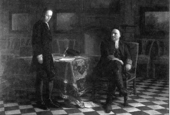 Петр I допрашивает царевича Алексея в Петергофе Художник НН Ге Сквозь - фото 9