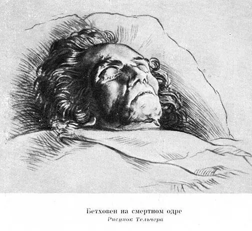 Бетховен на смертном одре Рисунок Тельчера Примечания 1 Ленин В И - фото 11