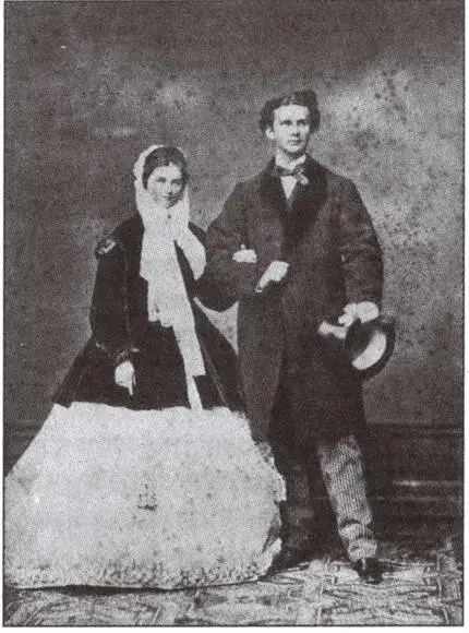 Король Людвиг II и герцогиня София 1867 г Фотография Йозефа Альберта Должно - фото 59