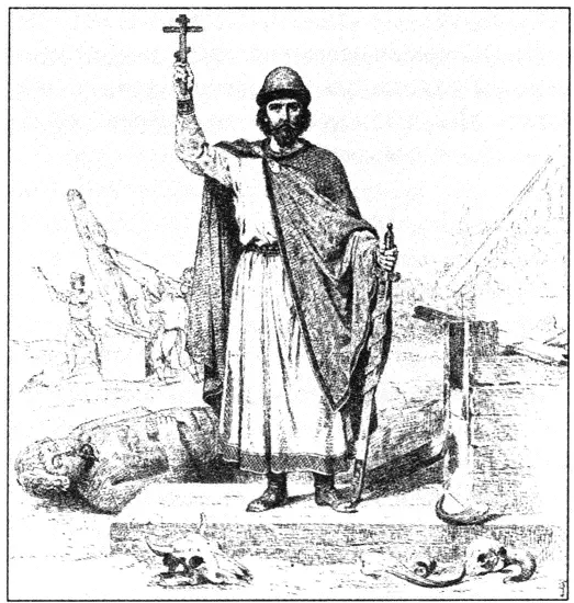 Князь Владимир и поверженные идолы Рисунок ВП Верещагина 1891 г По - фото 16