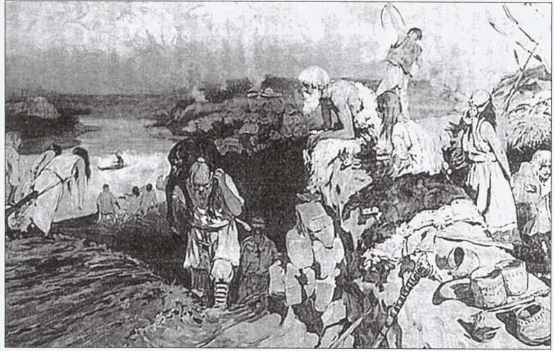 Сцена из жизни восточных славян Художник СВ Иванов 1900е гг В 2395 году - фото 56