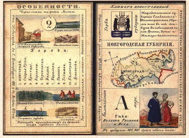 Познавательная карточка Новгородской губернии Середина XIX в Открытие - фото 102