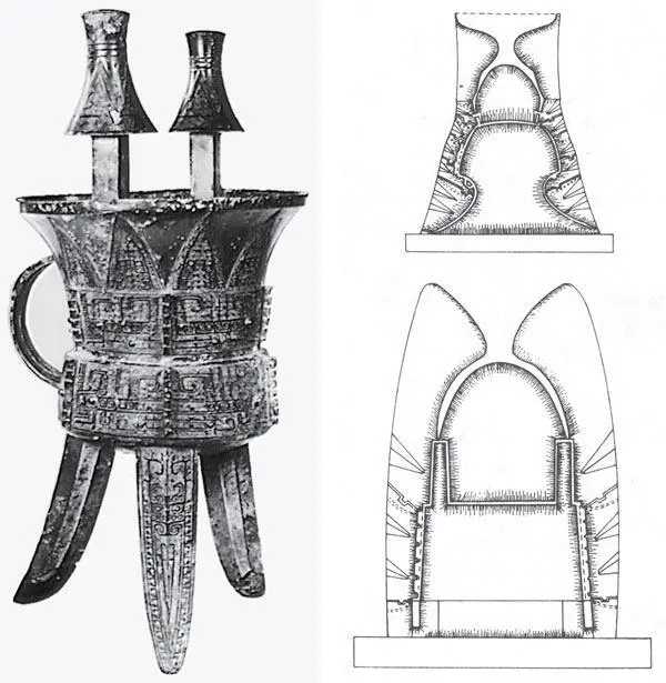 Рис 1114 Ритуальный бронзовый сосуд эпохи династии Шань приблизительно XII - фото 125