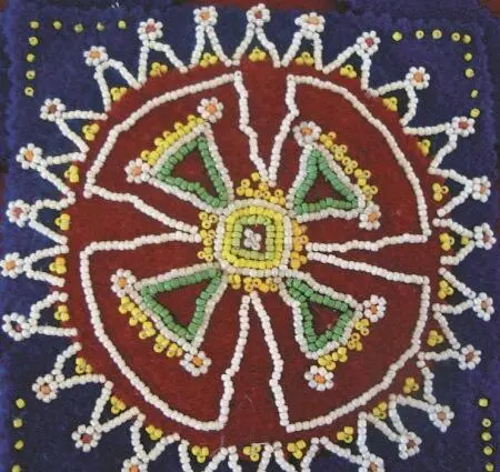 Солнце в традиционной саамской вышивке В приведённых Харузиным фрагментах из - фото 158