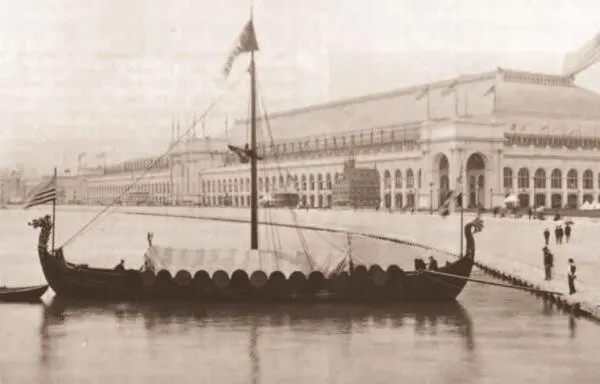 Гокстадский корабль драккар викингов IX в обнаруженный в 1880 г Его копия - фото 186