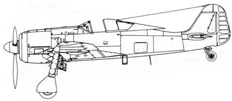 Fw190A2A3 Fw190A2A3 Fw190A2A3 вид слева крыло демонтировано - фото 136