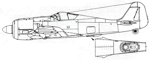 Fw 190 A2 A3 A4 Fw 190 A3 с бомбодержателем ETC 501 и сокращенным - фото 144