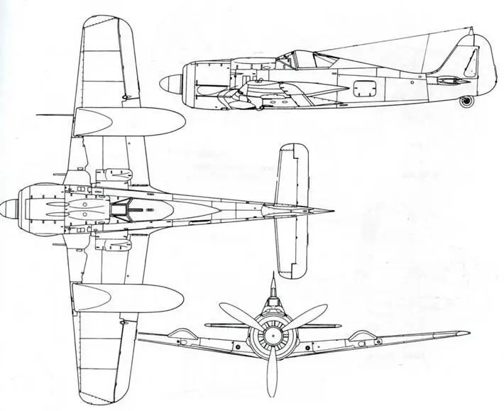Fw 190 A7 с подвесными баками типа Доппельрайтер Fw 190S5 Fw190S8 - фото 163