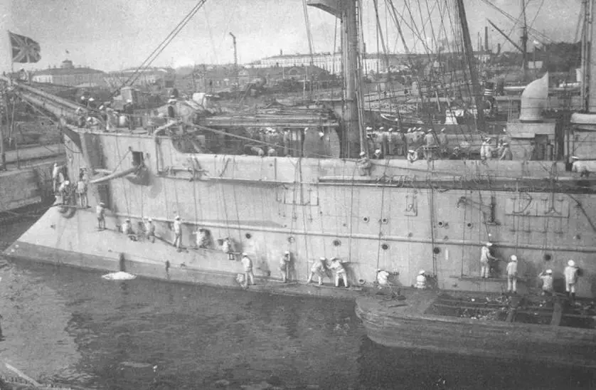Корабельные работы и отдых 1910е гг Во время утреннего осмотра - фото 104