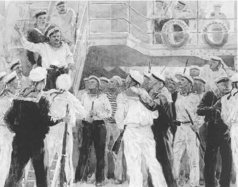 На Памяти Азова летом 1906 г Нефед Лобадин призывает к восстаниюС картины - фото 96