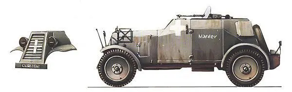 Бронеавтомобиль Kfz13 Польша сентябрь 1939 г Лёгкий танк PzI AusfB - фото 228