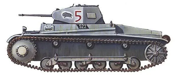 Лёгкий танк PzII Ausfb 7й танковый полк 10й танковой дивизии Вермахта - фото 243