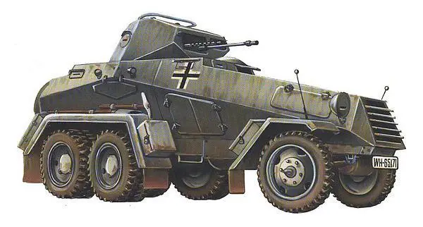 Тяжёлый бронеавтомобиль SdKfz231 6Rad 10я танковая дивизия Восточный - фото 253