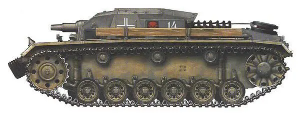 Штурмовое орудие StuG III AusfВ 1я батарея 192го дивизиона штурмовых - фото 256