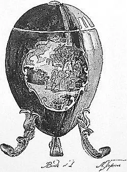 Рисунок пасхального яйца 1900е гг Михаил Перхин Отношения ювелирной фирмы - фото 130