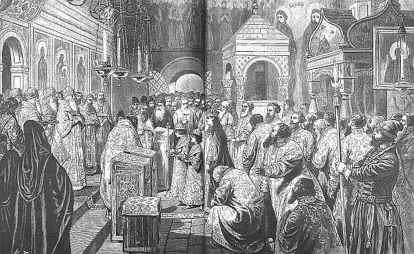 Коронация царей Иоанна и Петра Алексеевичей 25 июня 1682 г К - фото 153