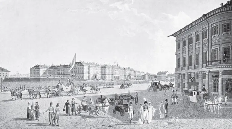 МГ Лори Вид на Зимний дворец со стороны Невского проспекта 1804 г В - фото 22