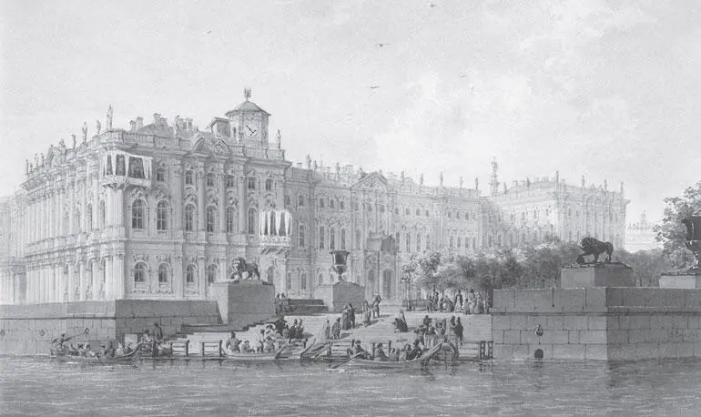Людовик Франц Карл Бронштедт Пристань у Зимнего дворца 1847 г Еще один - фото 202