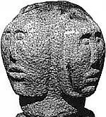 Каменная голова Свентовита найденная в г Свентоборге Дания Белый и - фото 30