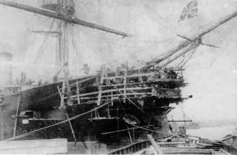1895 г Рюрик на достройке Летом 1894 г работы остановились изза - фото 12