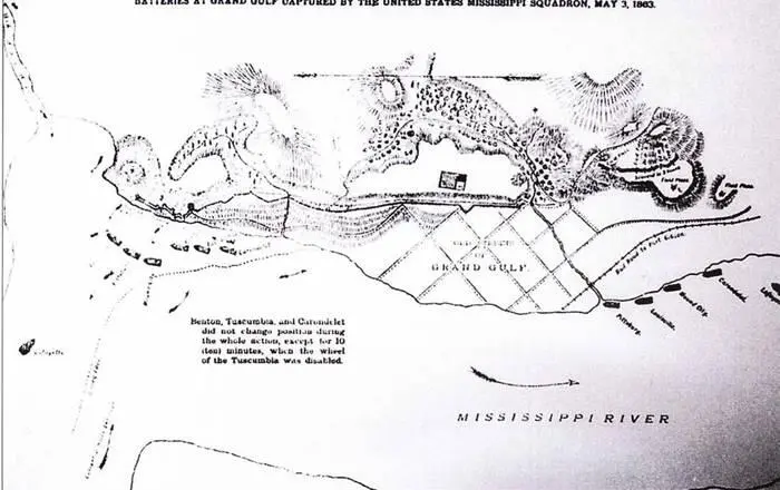 План морской шпаки в ГрандГольф Миссисипи в апреле 1863 г Против береговой - фото 40