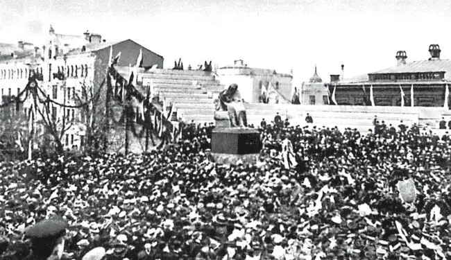 Открытие памятник Н В Гоголю на Арбатской площади 26 апреля 1909 г Во - фото 35