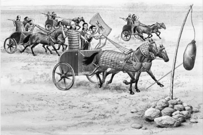 Хеттская боевая колесница Сын хеттского правителя Хаттусили I Мурсали I - фото 5