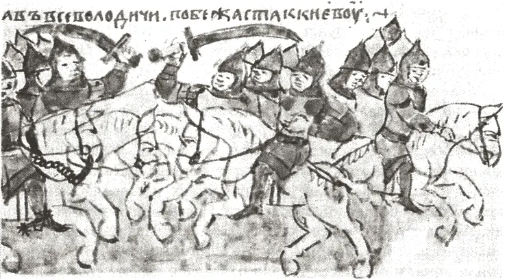 Сражение дружины великого князя Ростислава Мстиславича с войсками Изяслава - фото 68