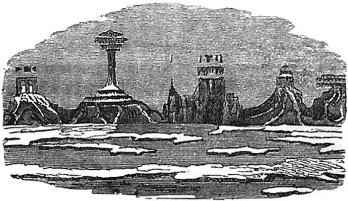 Рисунок сделанный У Скоресби у берегов Гренландии в 1820 г На пустынном - фото 8