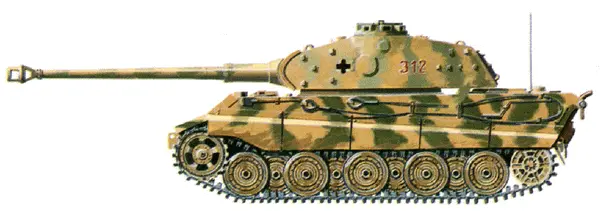 PzKpfw VI Tiger Ausf В Тигр II Экипаж 5 человек Вес 697 тонн Длина 1026 - фото 30