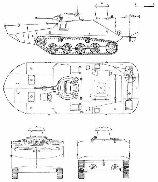 ТИП 2 КАМИ Для придания танку плавучести спереди и сзади на зажимах - фото 27
