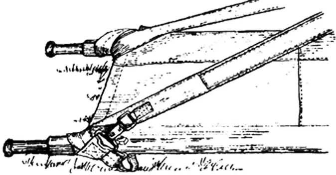 Рис 1013 Закрепление концов лямки Ш4 в ножках и на рукоятках носилок - фото 117