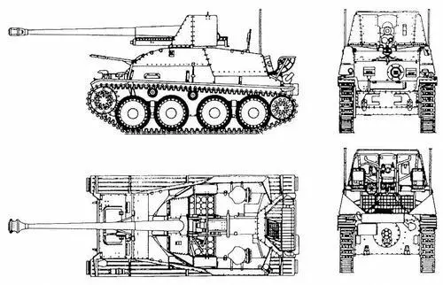 762 cm Pak r auf Pz38 t Marder III Основная масса этих САУ была - фото 38
