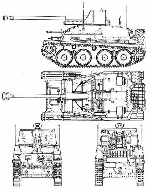 SdKfz138M Marder III 75 cm Panzerjäger 38 t Hetzer Лучшая лёгкая - фото 41