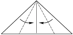6 Опустите боковые стороны треугольника к середине линии перегиба 7 - фото 463
