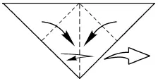 1 Возьмите треугольный лист бумаги перегните пополам определяя средний - фото 551