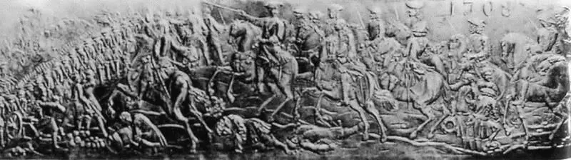 Сражение при Лесной Барельеф работы А К Нартова 1720е гг - фото 15