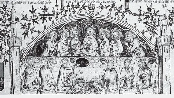 Рис 735 Тайная Вечеря La Bible historiale Якобы XIV век Взято из 1485 - фото 315