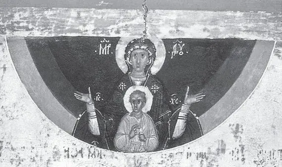 Рис 82 Богоматерь Знамение Русская икона XVI века Государственная - фото 318