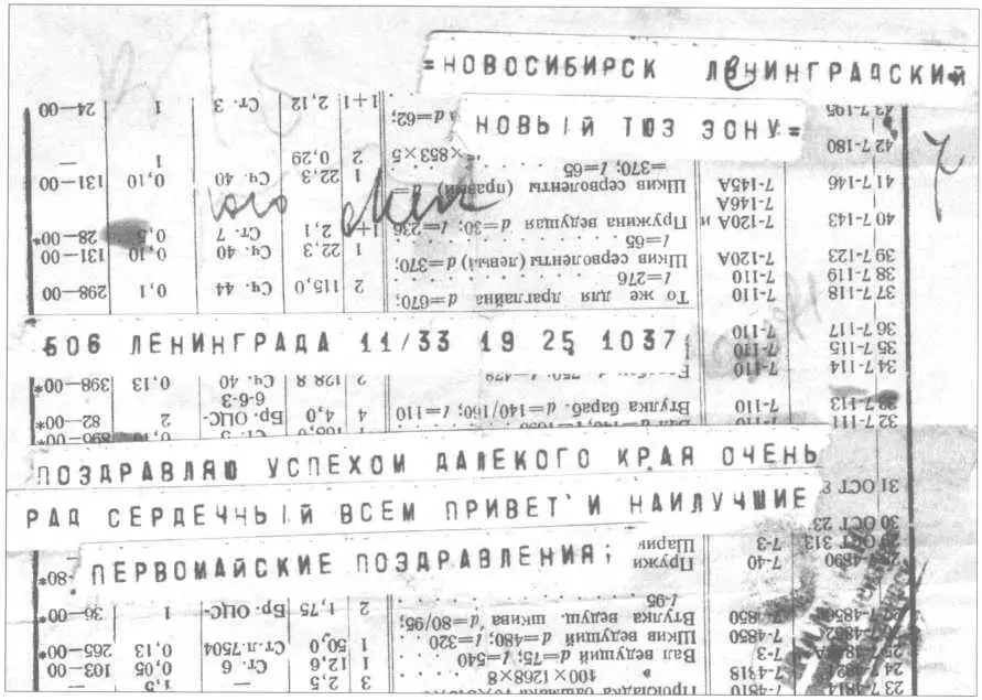 Телеграмма Б Зону от Е Шварца из Новосибирска Поздравление с 1м Мая - фото 74